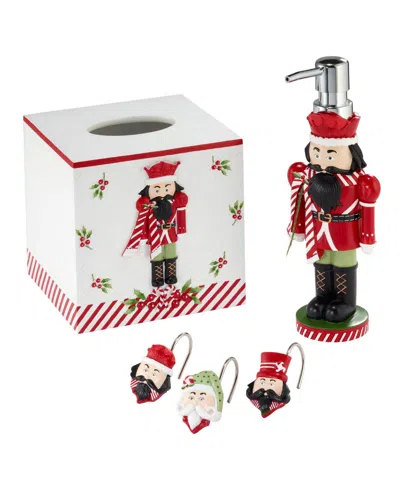 Avanti Peppermint Nutcracker Resin Tissue Cover In Multi