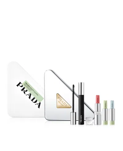 Prada Beauty Clutch Set In Transparent