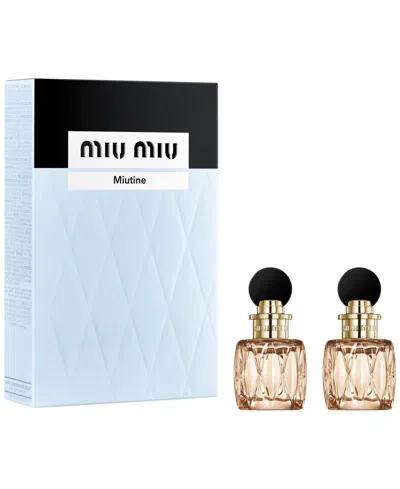Miu Miu 2-pc. Miutine Eau De Parfum Set In Transparent