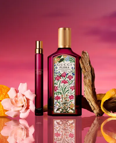 Gucci Flora Gorgeous Gardenia Eau De Parfum Intense Duo Gift Set In Red