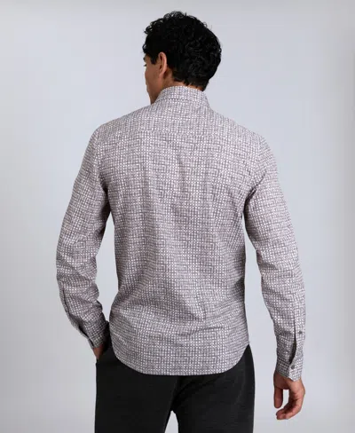 Kenneth Cole Men's Slim Fit Performance Shirt In Gray