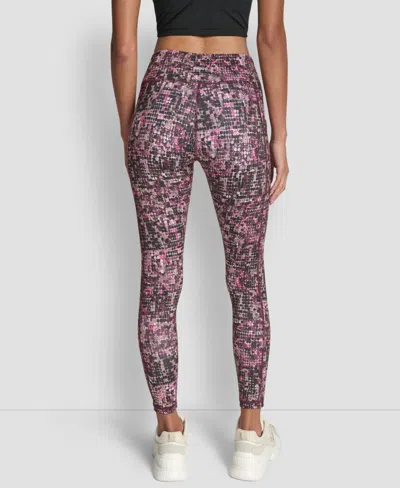 Dkny Sport Women's Printed High-waist 7/8 Tights In Multi