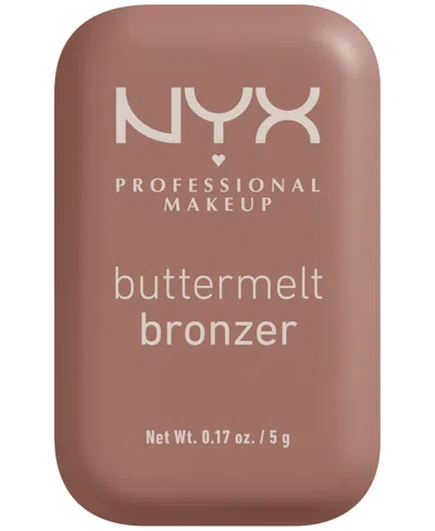 Nyx Professional Makeup Buttermelt Bronzer, 0.17 Oz. In Brown
