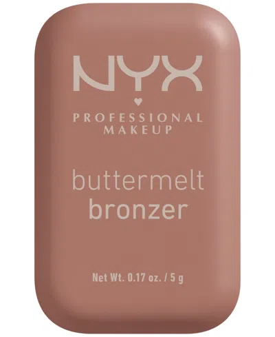 Nyx Professional Makeup Buttermelt Bronzer, 0.17 Oz. In Brown
