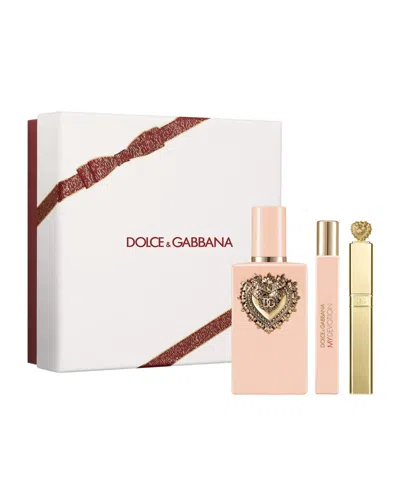 Dolce & Gabbana 3-pc. My Devotion Eau De Parfum And Everfull Xl Mascara Set In Transparent