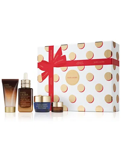 Estée Lauder Advanced Night Repair Holiday 4-piece Skincare Set In Transparent