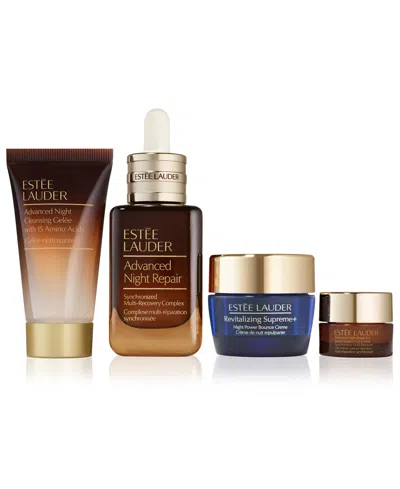 Estée Lauder Advanced Night Repair Holiday 4-piece Skincare Set In Transparent