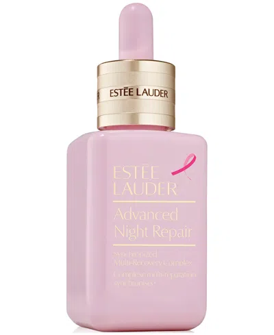Estée Lauder Pink Ribbon Advanced Night Repair Serum In Transparent