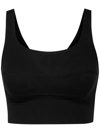 Calida Black Cotton Tencel Bustier In Black