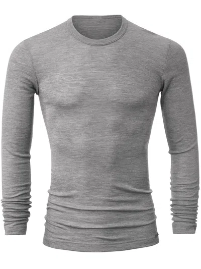 Calida Men Grey Cotton Modal Sweater In Gray