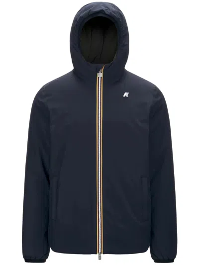 K-way Veste Coupe-vent Le Vrai 3.0 Eiffel En Nylon In Blue