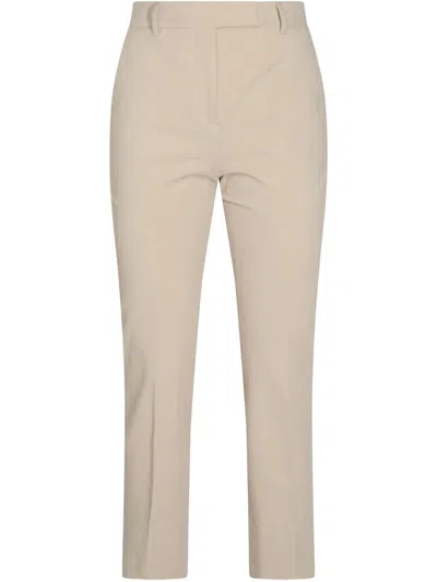 Incotex Tailored Trousers With Back Pockets And Belt Loops In Gray