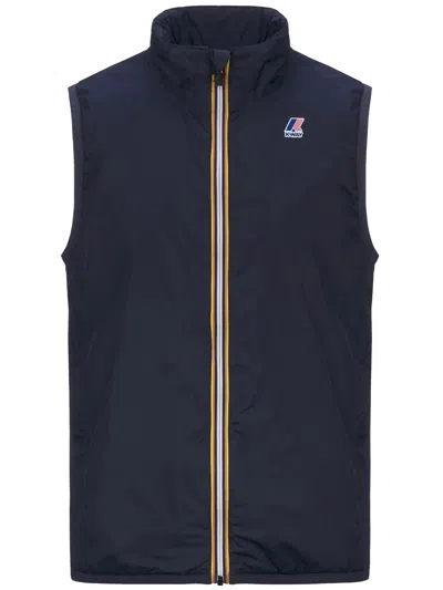 K-way Le Vrai 4.0 Rouland Warm Water Repellent Vest In Blue