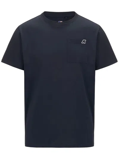 K-way Pocket T-shirt In Blue