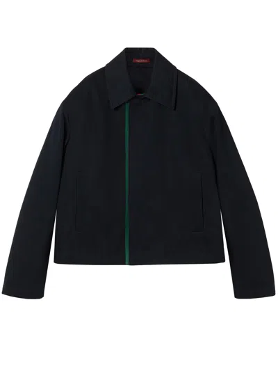 Gucci Cotton Canvas Overshirt In Blue