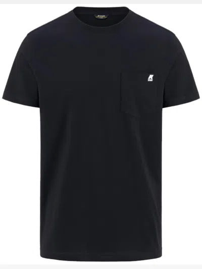 K-way Short-sleeved Crewneck T-shirt In Black