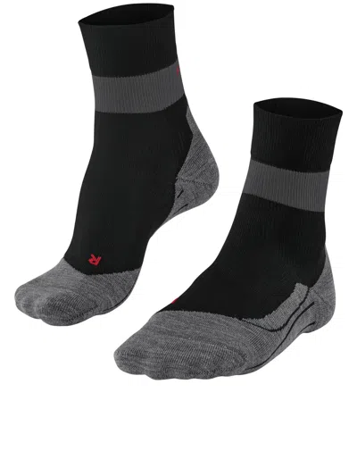 Falke Ru Compression Stabilizing Running Socks In Black