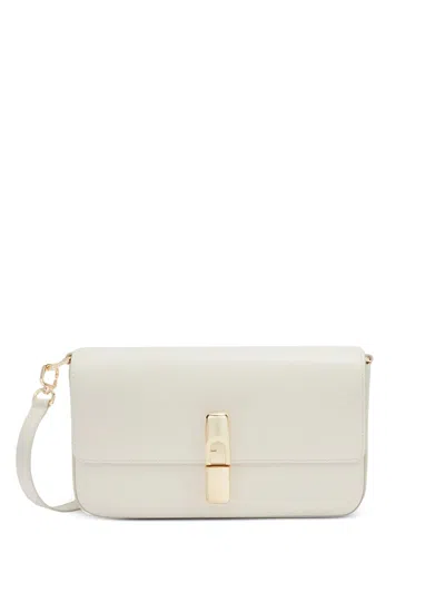 Furla Iride Crossbody Bag In Fine Hammered Leather In Purple