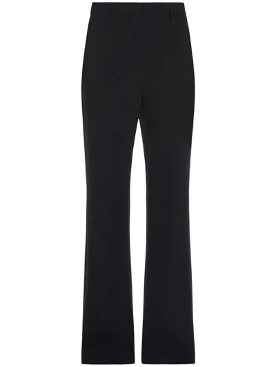 Max Mara Flared Trousers In Cady Alabama In Black