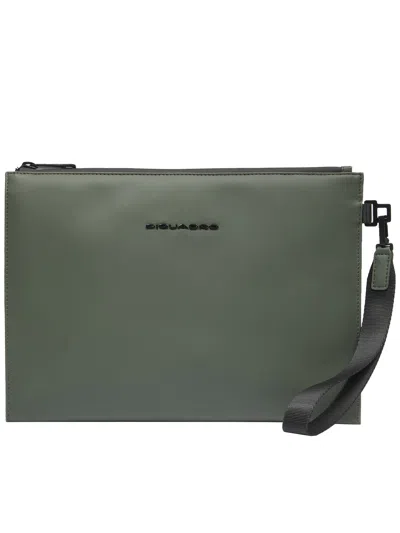 Piquadro Waterproof Ipad 11" Sleeve In Green