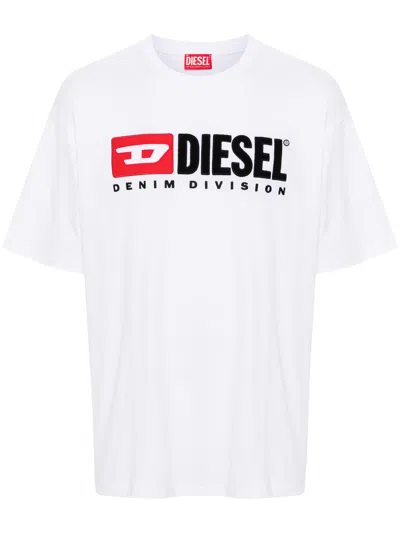 Diesel Essentials Man T-shirt White Size L Cotton