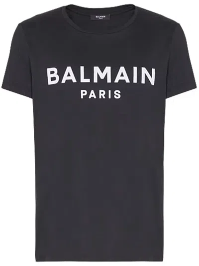 Balmain Printed T-shirt - Straight Fit In Black