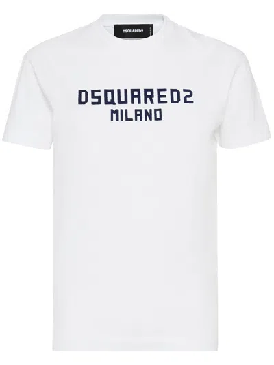Dsquared2 Timeless Crew Neck T-shirt With Short Sleeves In White