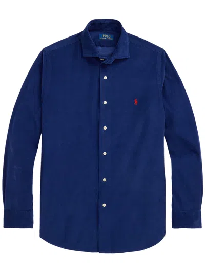 Polo Ralph Lauren Custom Fit Shirt In Blue