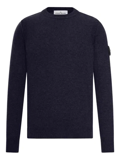 Stone Island Wool Crewneck Sweater In Multi