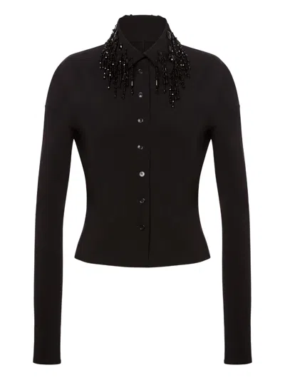 Alberta Ferretti Balenciaga Turtleneck Tshirt In Black