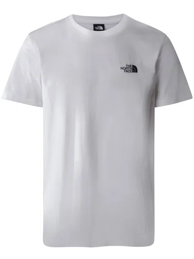 The North Face Man Short Sleeves Simple Dome Tee In White