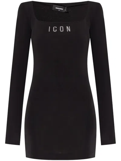 Dsquared2 Women Black Cotton Stretch Suit In Black