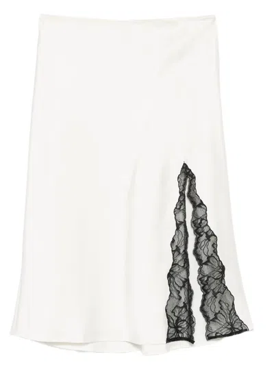 Calvin Klein Midi Skirt In White