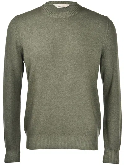 Gran Sasso Crew-neck Wool Sweater In Green