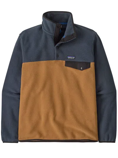 Patagonia Synchilla Snap-t Lightweight Fleece In Brown