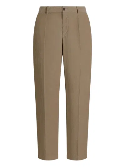 Dolce & Gabbana Trousers With Back Pockets And Belt Loops In Brown