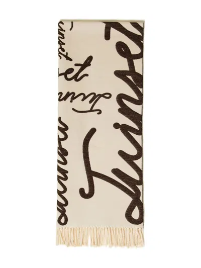 Twinset Scarf In Neutral