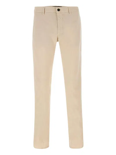 Incotex Trousers With Belt Loops And Pockets In Neutral