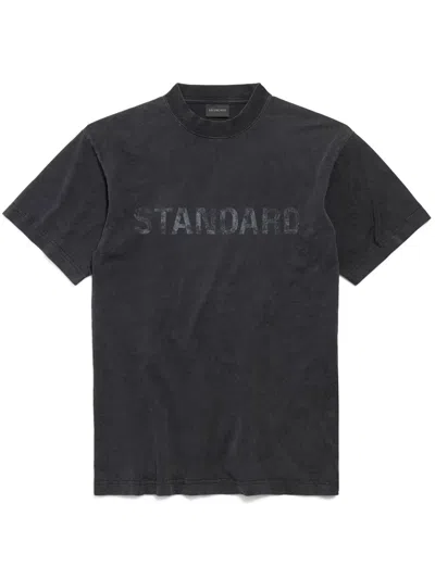 Balenciaga "standard" T-shirt By Bb In Black