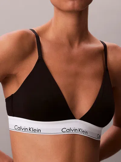 Calvin Klein Lightly Lined Triangle In Black