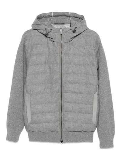Paul & Shark Versatile Hooded Knitwear Featuring Pockets In Gray