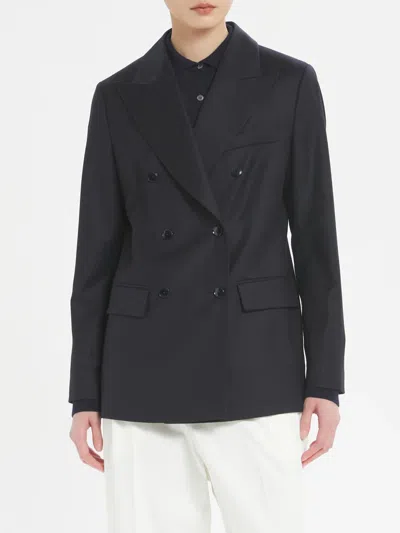 Barena Venezia Double Breasted Tailored Jacket Pockets In Black