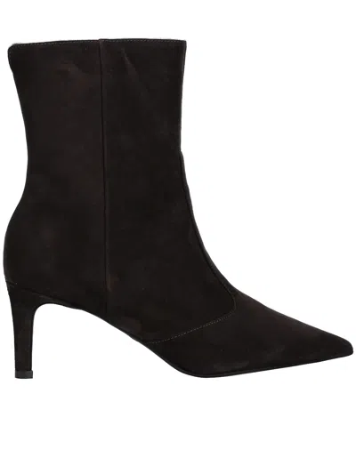 Furla Chic Stiletto Ankle Boots With Pointed Toe In Black