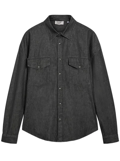 Pence Denim Shirt In Black