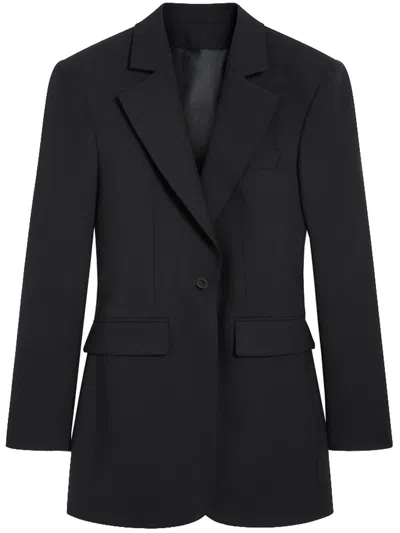 Pence Single Button Maxi Jacket In Black