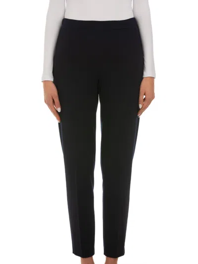 Le Tricot Perugia Pressed-crease Side-pocket Trousers In Black