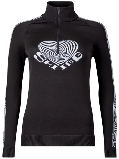Newland Intarsia-knit Ski Top In Negro