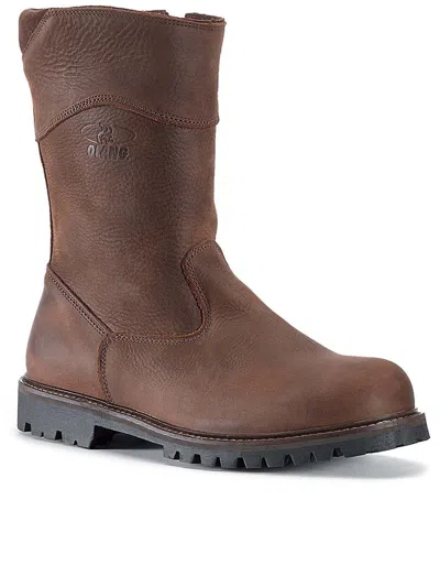 Olang Leather Boots In Brown