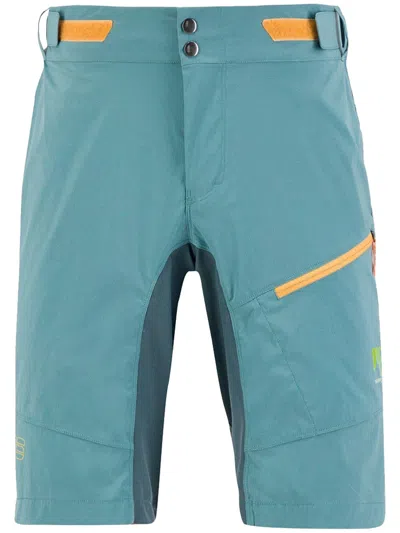 Karpos Val Viola Panelled Zip Shorts In Blue