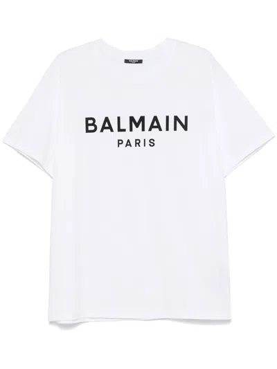 Balmain Logo-print T-shirt In White